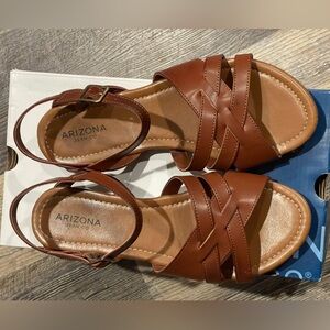 AZ Leta Chocolate Sandal Size 9M
